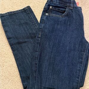 The Children’s Place Straight Leg Dark Wash Jeans Size 10 Adjustable Waist